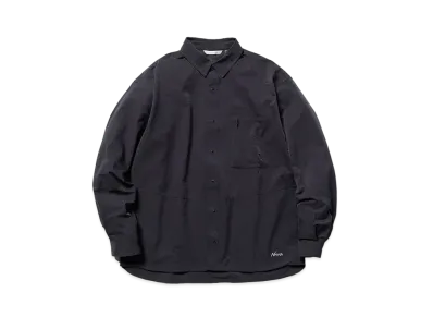 NANGA Dot Air Comfy L/S Shirt "Black"