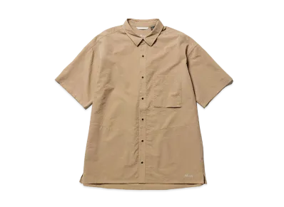 NANGA Dot Air Comfy S/S Shirt "Beige"