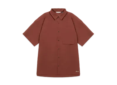 NANGA Dot Air Comfy S/S Shirt "Brown"