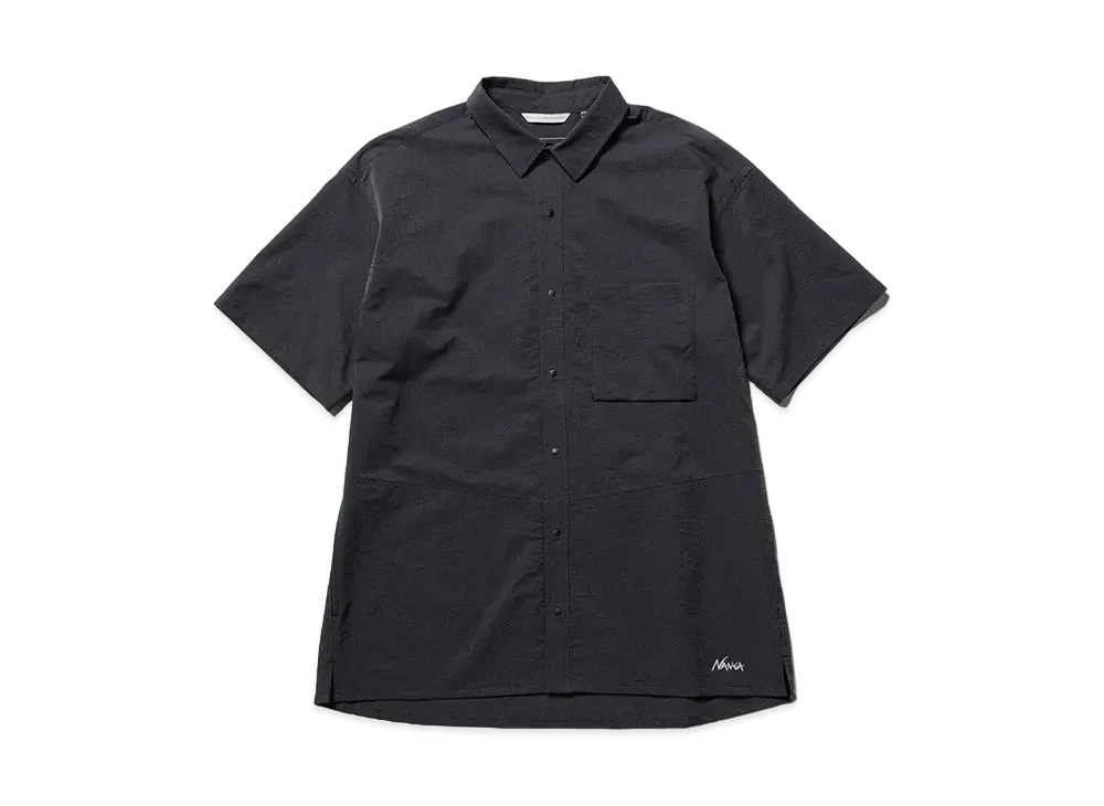 NANGA Dot Air Comfy S/S Shirt "Black"