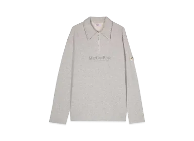 MARTINE ROSE Zip Up Polo #1 "Grey"