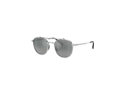OLIVER PEOPLES Mandeville "Brushed Silver/Dark Grey Gradient Mirror"