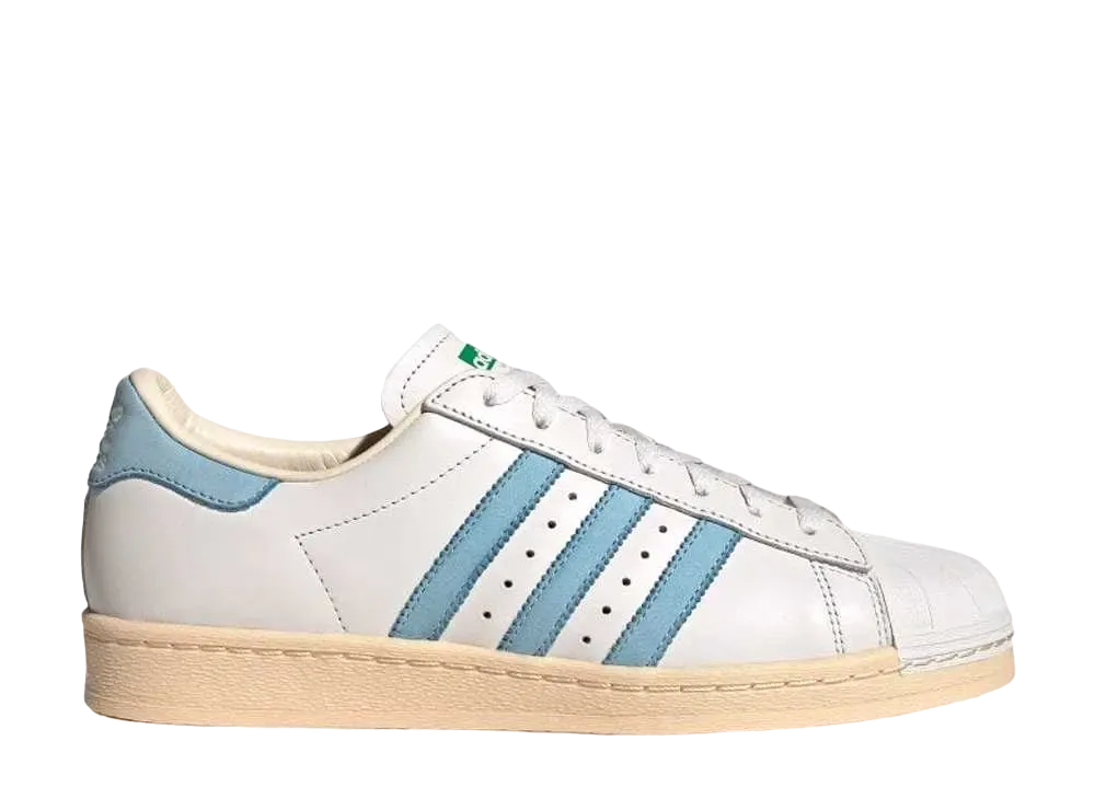 adidas Super Star 82 "Crystal White/Clear Blue/Green"