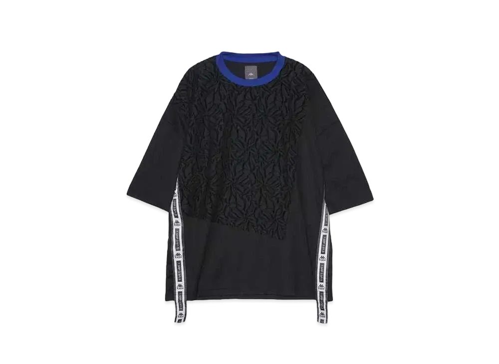 TAUPE KAPPA EX SMOOTH COMBI TEE "BLACK"