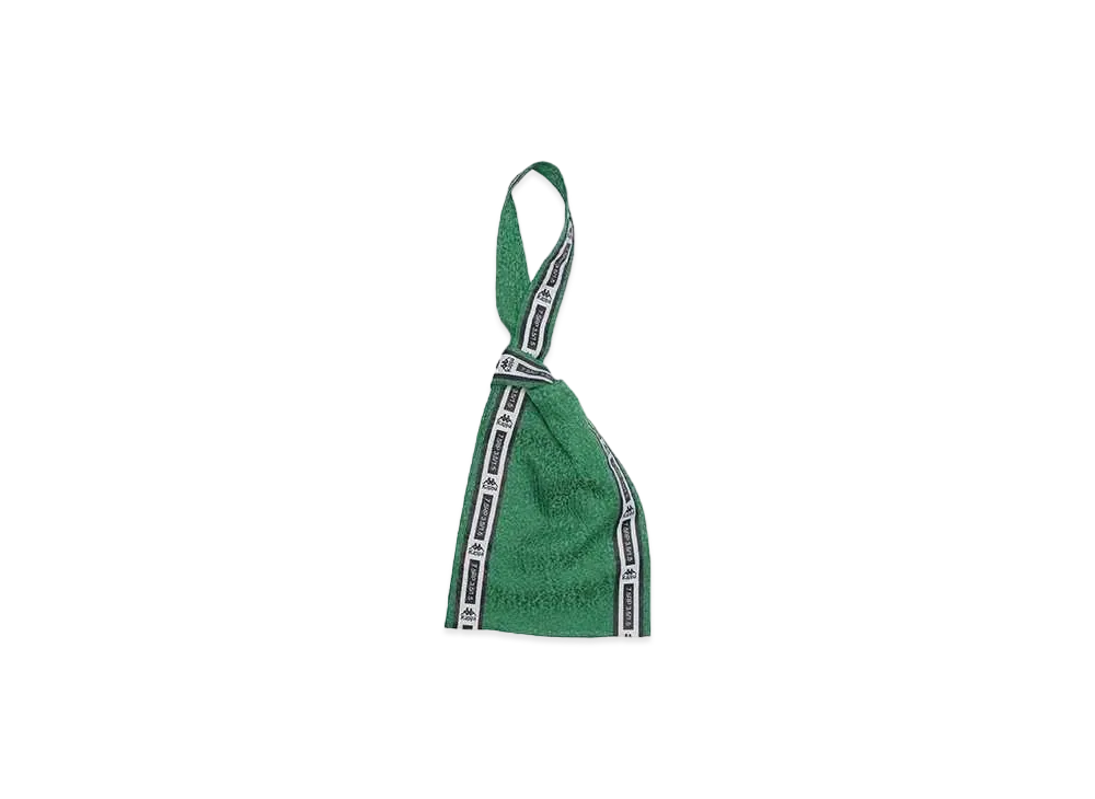 TAUPE KAPPA EX FLOWER RIPPLE BAG "GREEN"