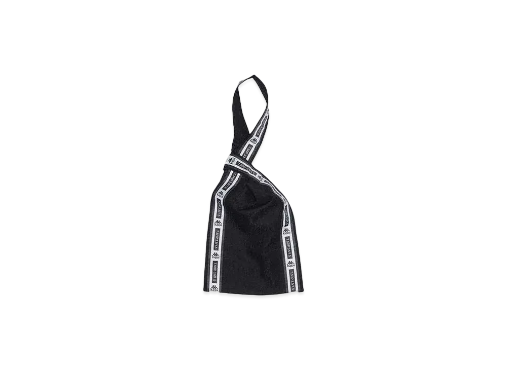 TAUPE KAPPA EX FLOWER RIPPLE BAG "BLACK"