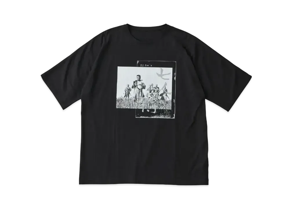 PORTER CLASSIC x Seven Samurai T-shirt Photo / Script 1 "Black"