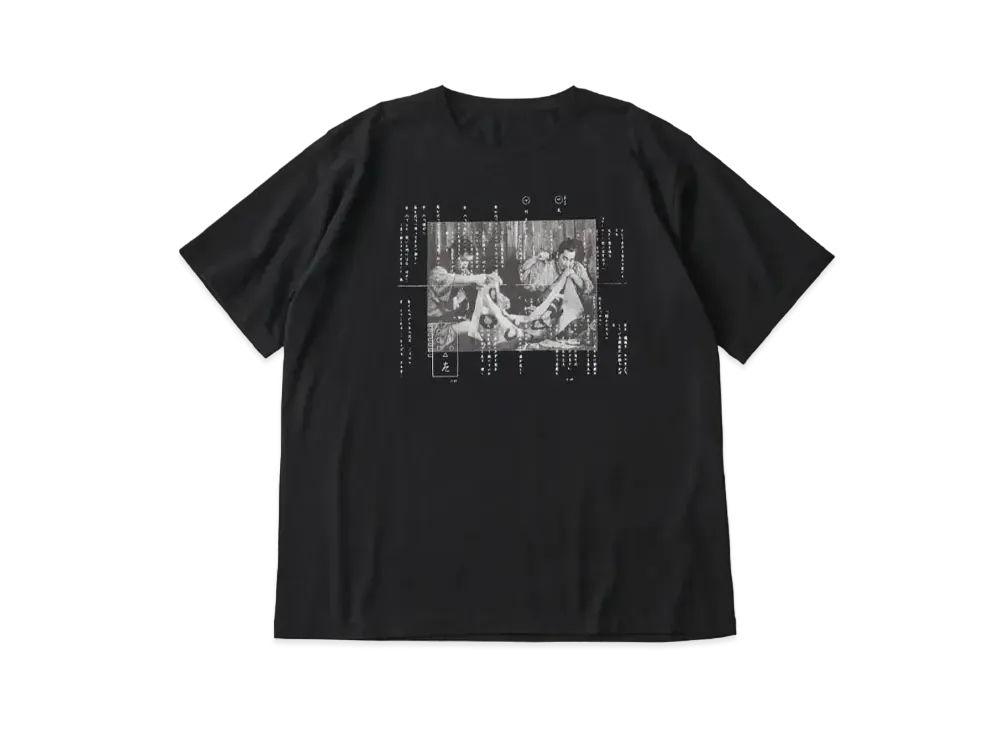 PORTER CLASSIC x Seven Samurai T-shirt Photo / Script 2 "Black"