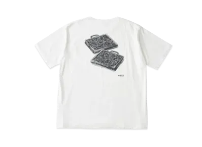 PORTER CLASSIC x Heaven and Hell T-shirt Props PC Original Illustration "White"