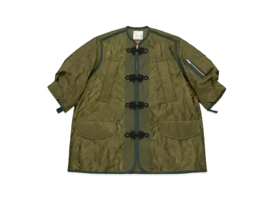 sacai x CLOT Women's Coat "Green"