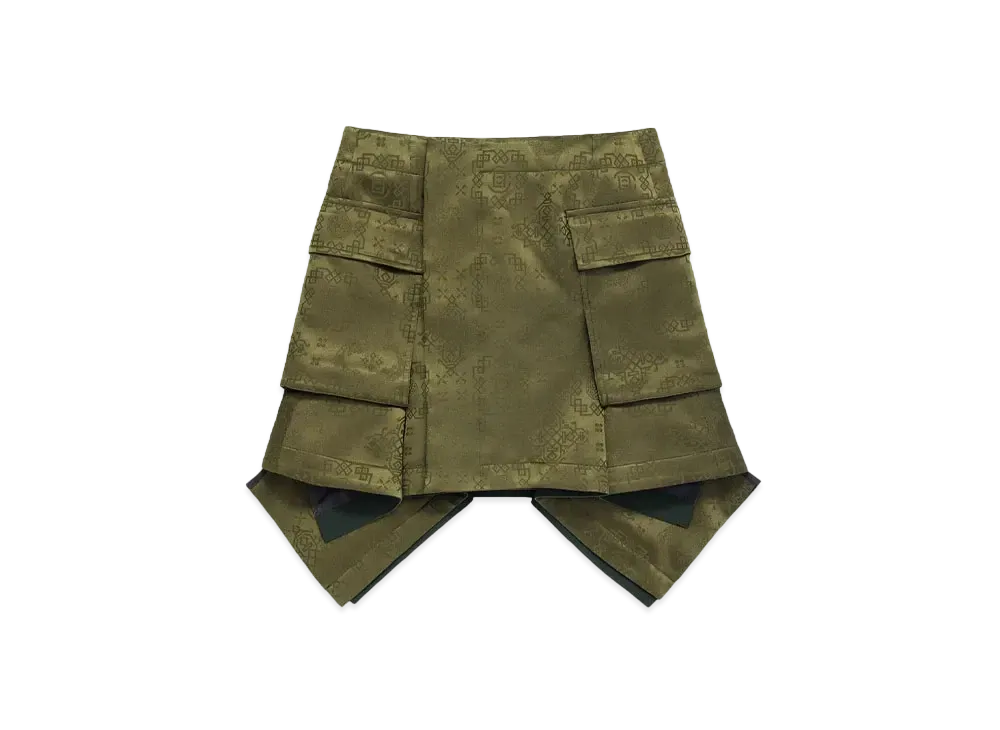 sacai x CLOT Women's Skirt "Green"