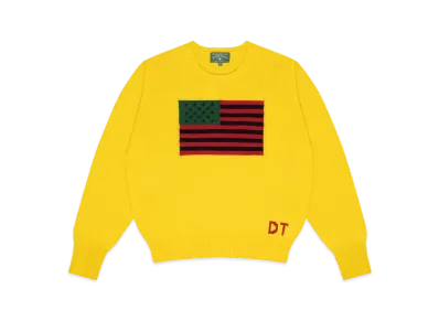 DENIM TEARS 1619 Pan African Flag Sweater "Yellow"