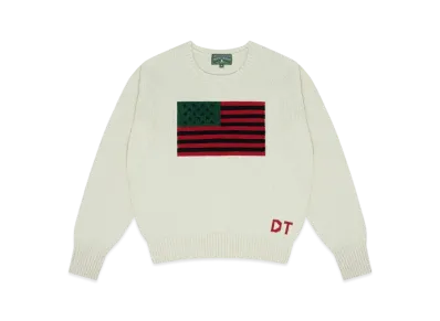 DENIM TEARS 1619 Pan African Flag Sweater "Natural"