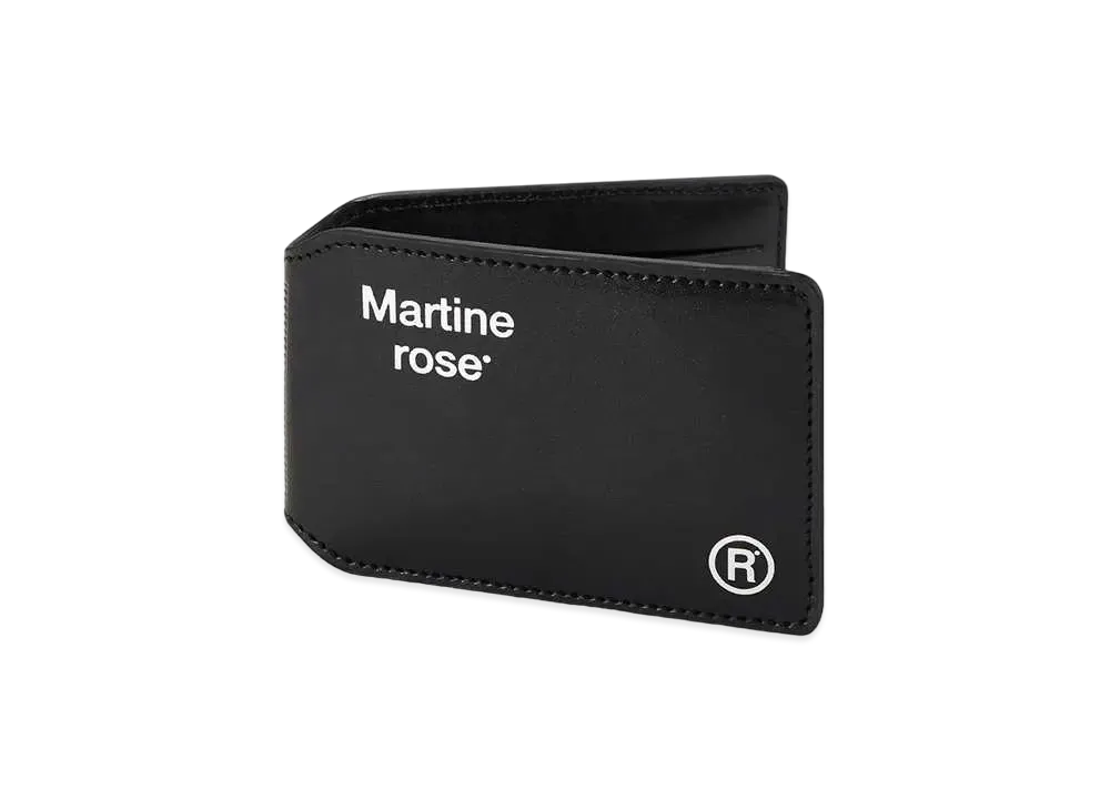 MARTINE ROSE Foldable Wallet "Black"