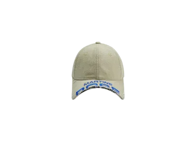 MARTINE ROSE Cut Peak Cap "Cream"