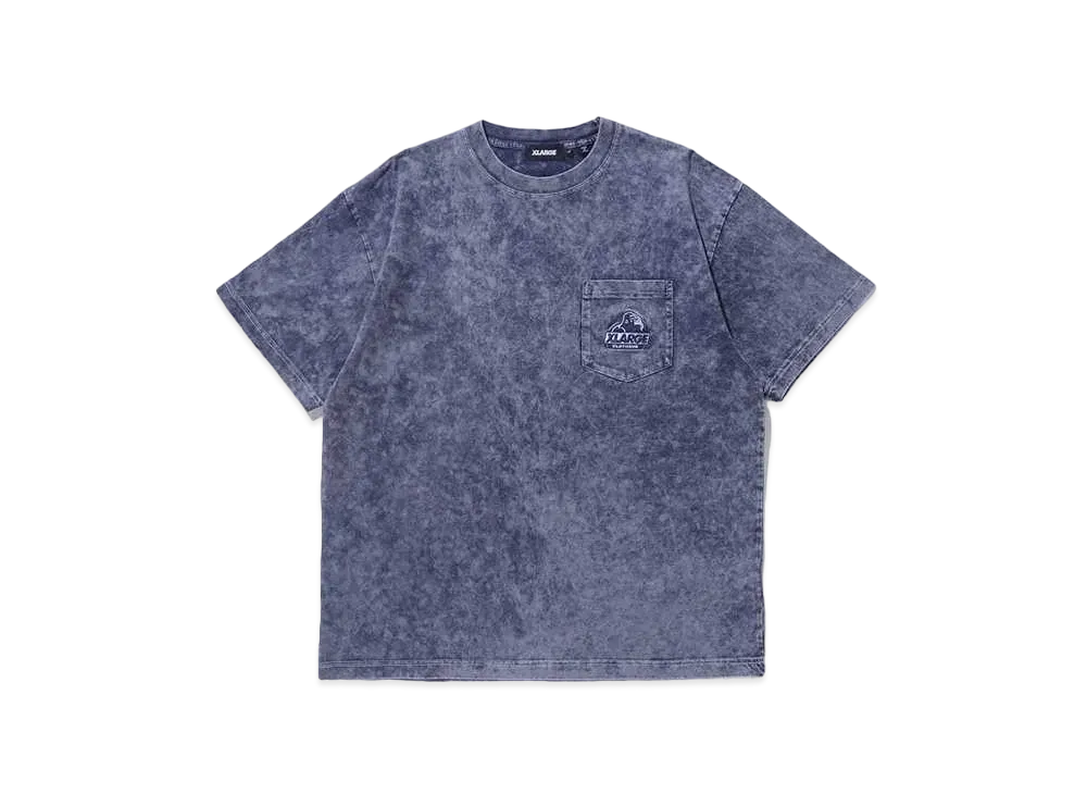 XLARGE OVERDYED OLD OG S/S POCKET TEE "NAVY"