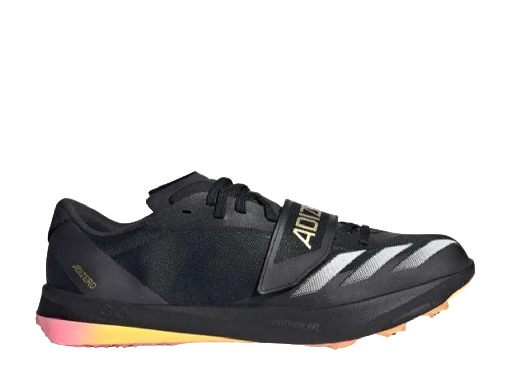 adidas Adizero TJ PV "Core Black/Zero Metallic/Spark"