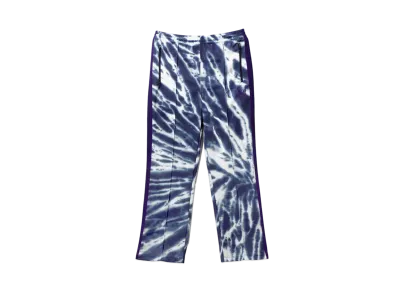Needles for NEPENTHES Track Pant - Poly Smooth / Tie Dye Printed "Indigo"