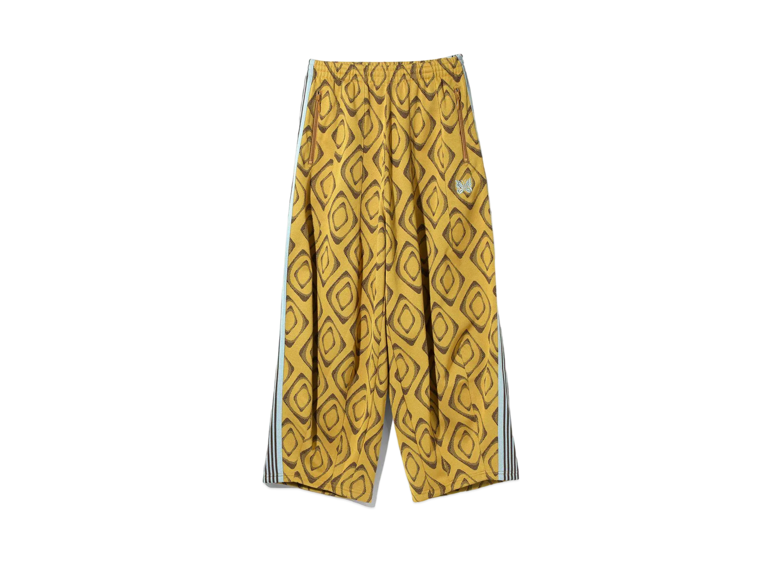 Needles for NEPENTHES WOMAN H.D. Track Pant - Poly Jacquard "Yellow"