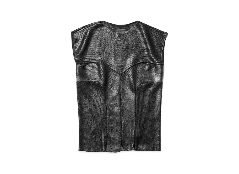 JULIUS Prism Knit Sleeveless Top #1 "Black"