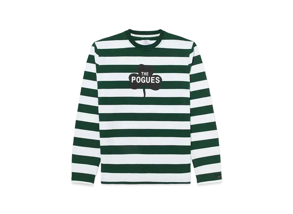 Noah x The Pogues Long Sleeve Top "Bottle & White"
