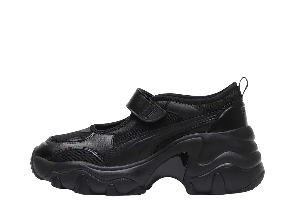 Puma Women's Pulsar Wedge Sandal "Puma Black/Puma Aged Silver"