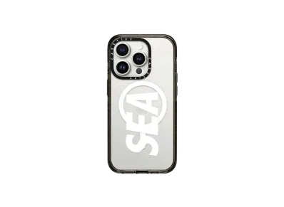 WIND AND SEA x CASETIFY Sea Logo Case (Magsafe Impact) "Clear/Glossy Black Bumper"
