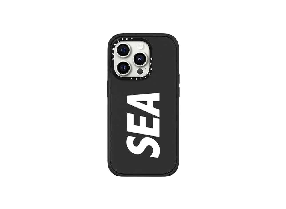 WIND AND SEA x CASETIFY Sea Logo Case (Magsafe Impact) "Matte Black"