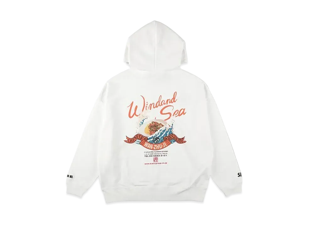 WIND AND SEA x WANZHUJI Hoodie "White"