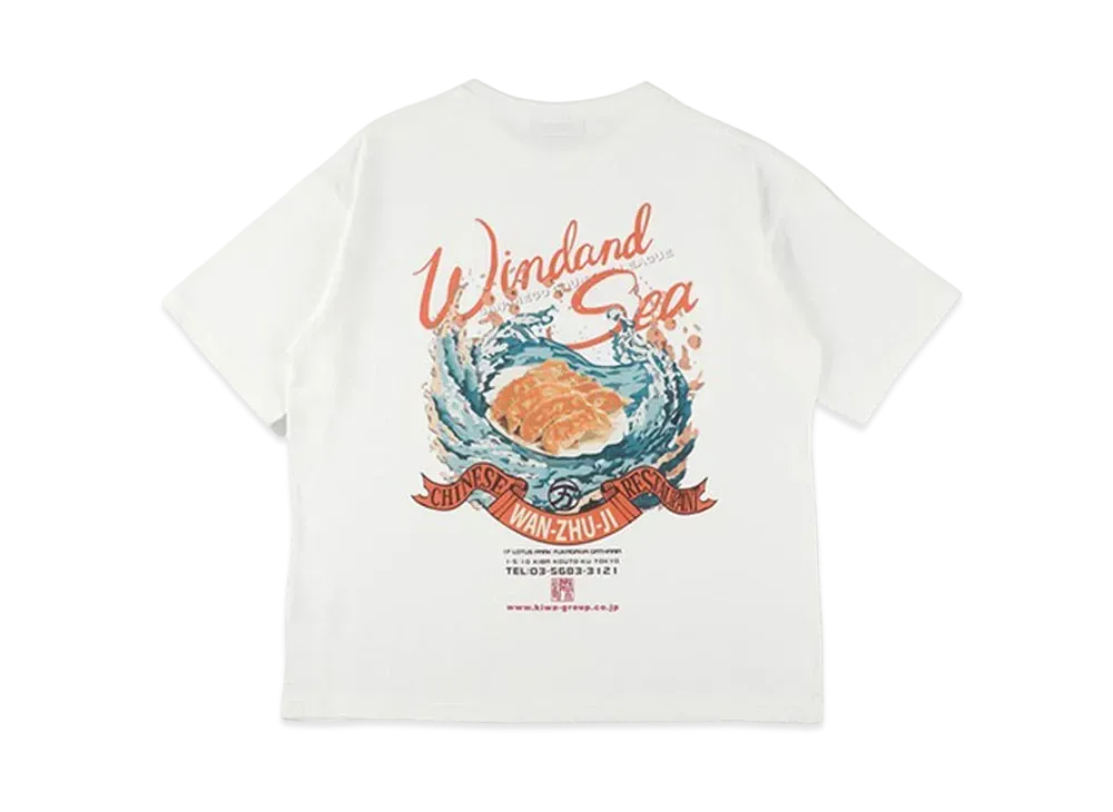 WIND AND SEA x WANZHUJI S/S Tee "White"