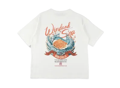 WIND AND SEA x WANZHUJI S/S Tee "White"