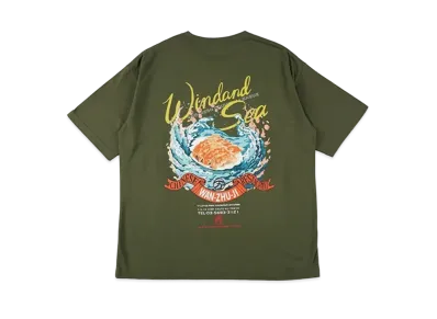 WIND AND SEA x WANZHUJI S/S Tee "Khaki"