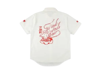 WIND AND SEA x WANZHUJI Work Shirt "White"