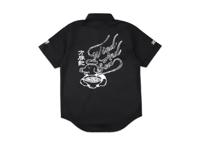 WIND AND SEA x WANZHUJI Work Shirt "Black"