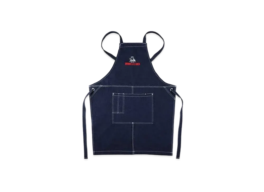 WIND AND SEA x WANZHUJI Apron "Dark Indigo"