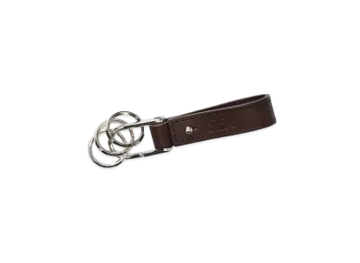 WIND AND SEA Sea Leather Key Ring "Brown"