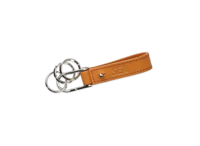 WIND AND SEA Sea Leather Key Ring "Camel"