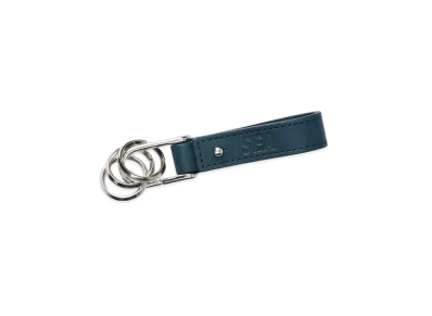 WIND AND SEA Sea Leather Key Ring "M Blue"
