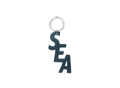 WIND AND SEA Leather (S_E_A) Key Holder "M Blue"
