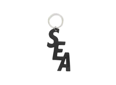 WIND AND SEA Leather (S_E_A) Key Holder "Black"