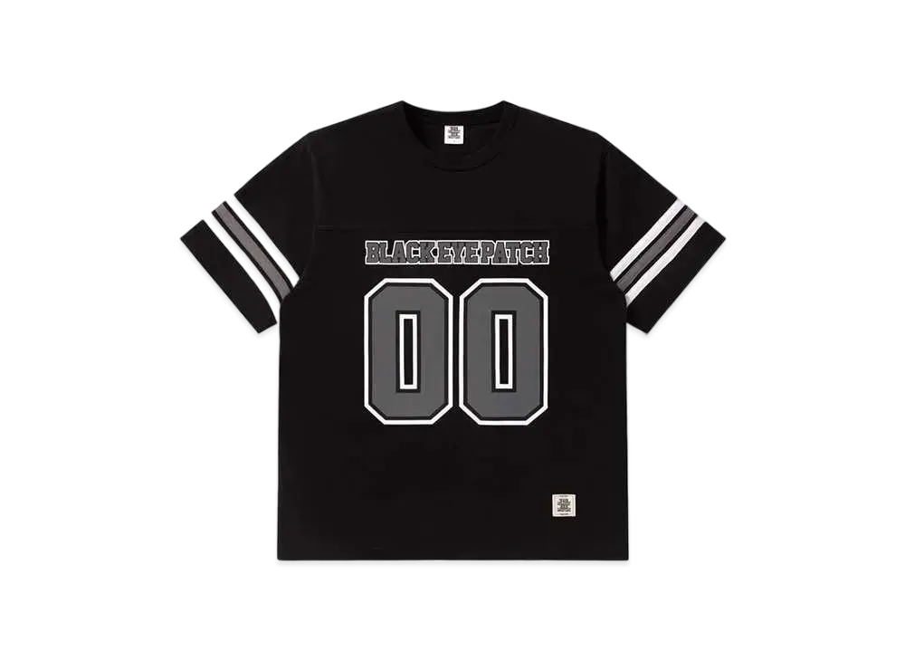 BlackEyePatch Double O Football Tee "Black"