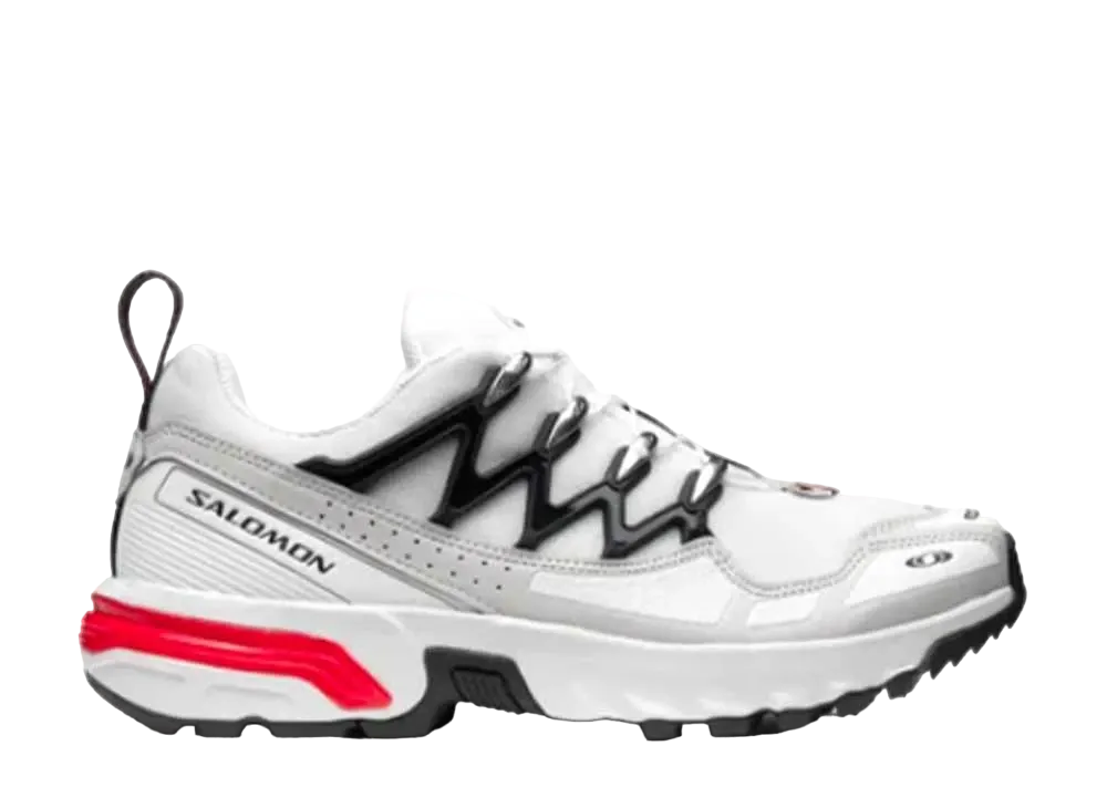 Salomon ACS + "Lunar Rock/White/Poppy Red"