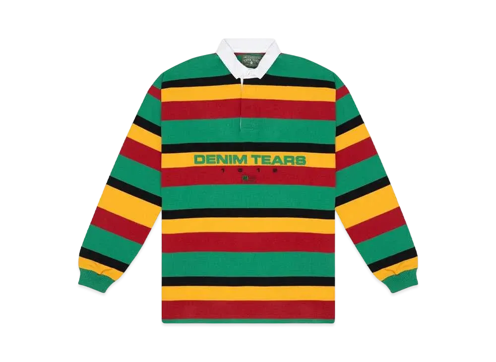 DENIM TEARS 1619 Pan African Flag Rugby "Multi"
