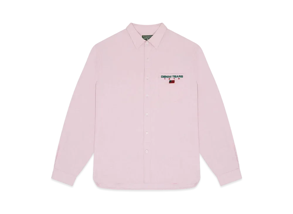 DENIM TEARS 1619 Pan African Flag Oxford "Pink"