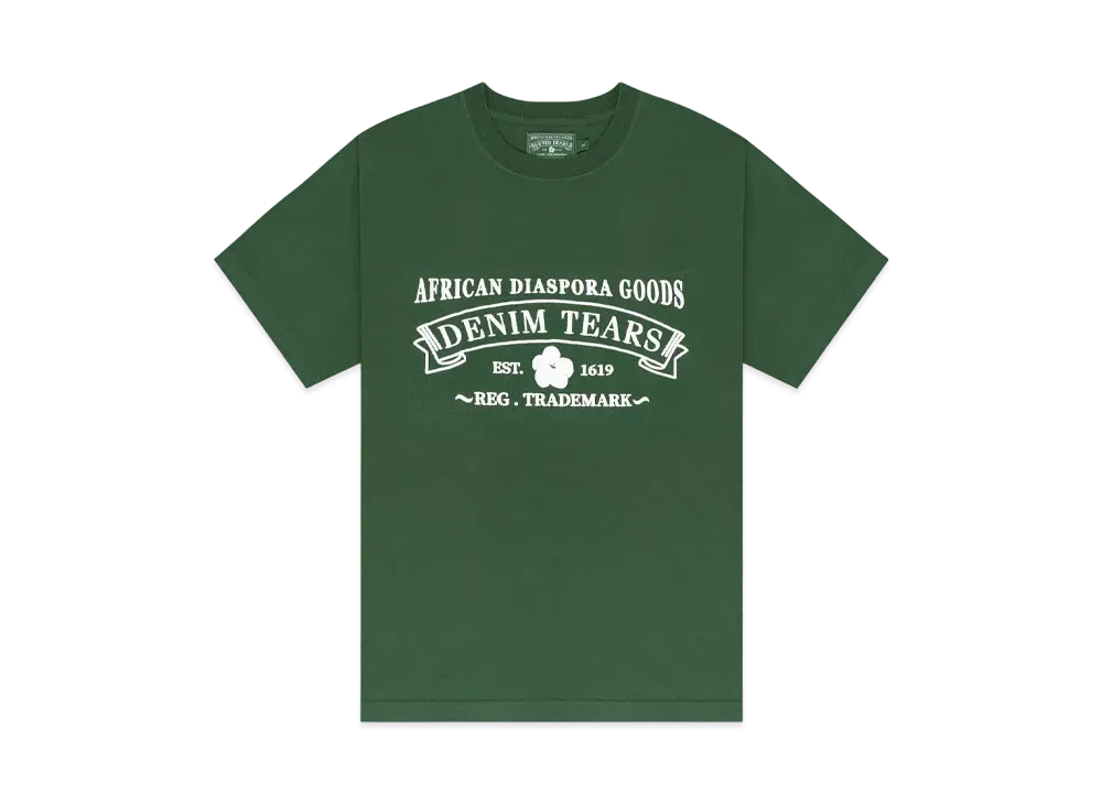 [Denim Tears] Adg 半袖Tシャツ DenimTears】ADG Inc. メッシュ バーシティ ティー グリーン