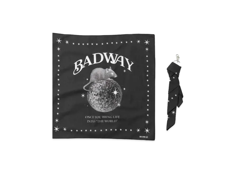 BADWAY bandana keyring "BLACK"