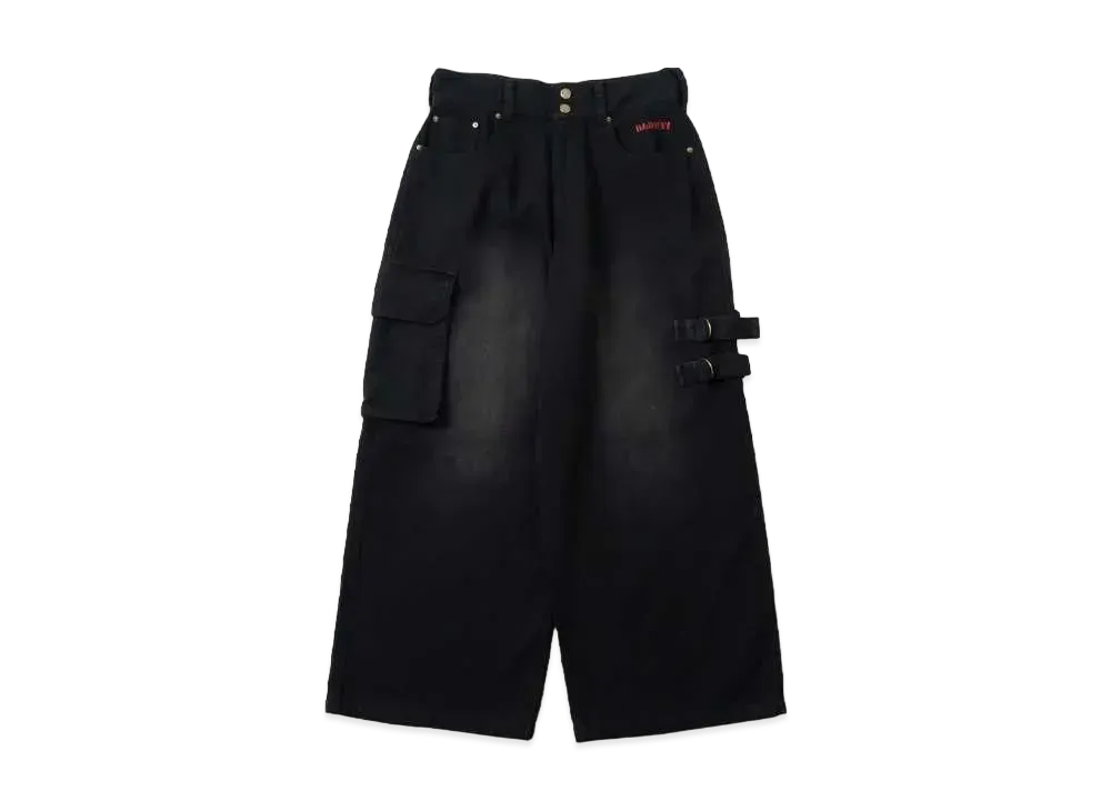BADWAY blast cargo painter pants "BLACK"