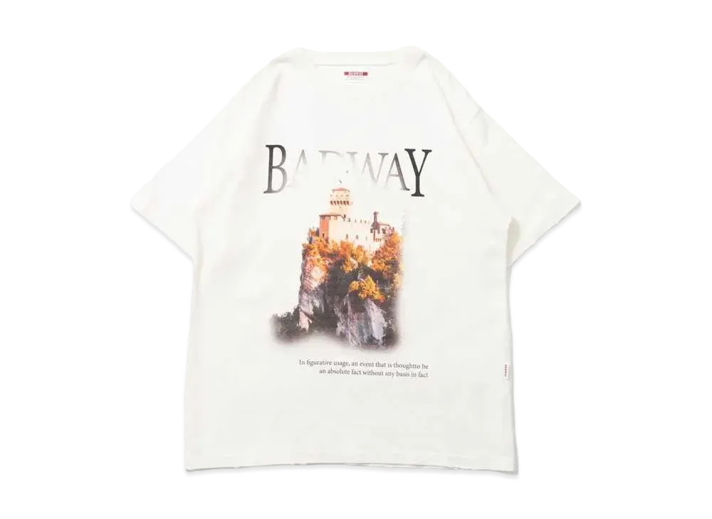 BADWAY Castle Damage pigment TEE "OFF"