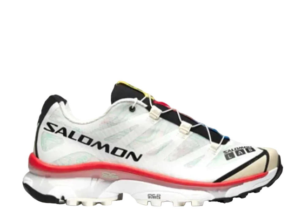 Salomon XT-4 OG Topography "Vanilla Ice/White/Aurora Red"
