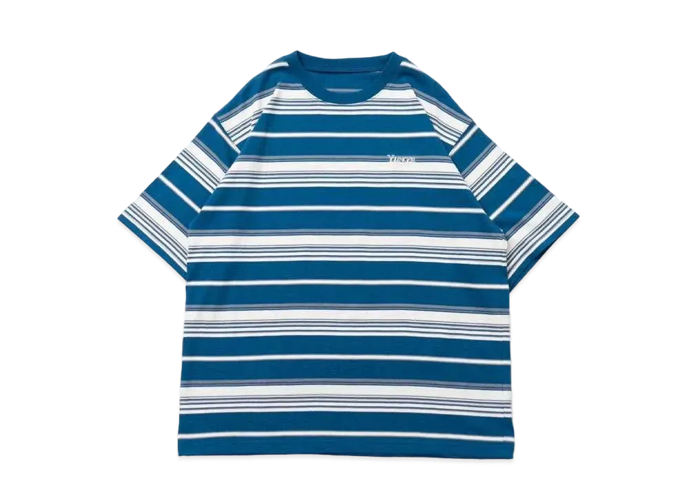 Younger Song multi border T "Blue"